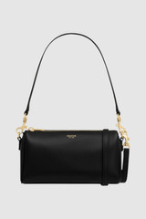 Front product shot of the Oroton Harvey Baguette Crossbody in Black and Smooth leather for Women .