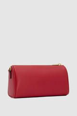 Back product shot of the Oroton Harvey Baguette Crossbody in DARK RUBY and Premium smooth leather for Women .