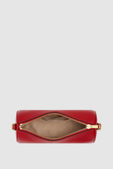 Internal product shot of the Oroton Harvey Baguette Crossbody in DARK RUBY and Premium smooth leather for Women . IP:17