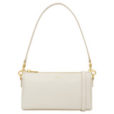 Front product shot of the Oroton Harvey Baguette Crossbody in Cream and Premium smooth leather for Women .