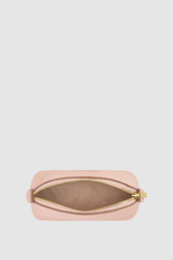 Internal product shot of the Oroton Eve Mini Beauty Case in BLOSSOM and Premium pebble leather for Women .