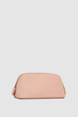 Back product shot of the Oroton Eve Mini Beauty Case in BLOSSOM and Premium pebble leather for Women .
