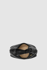 Internal product shot of the Oroton Myrtle Mini Bag in Black and Premium smooth leather for Women .