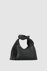 Back product shot of the Oroton Myrtle Mini Bag in Black and Premium smooth leather for Women .