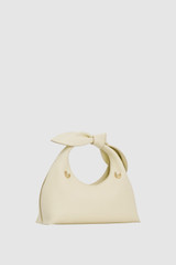 Back product shot of the Oroton Myrtle Mini Bag in Vanilla Bean and Premium smooth leather for Women .