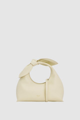Front product shot of the Oroton Myrtle Mini Bag in Vanilla Bean and Premium smooth leather for Women .