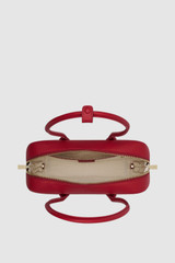Internal product shot of the Oroton Louisa Shoulder Bag in Rouge and Premium smooth leather for Women .