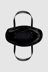 Internal product shot of the Oroton Juliette Large Tote in Black and Premium pebble leather for Women .
