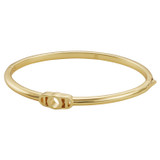 Detail product shot of the Oroton Juliette Hinged Cuff in Gold and Brass material for Women .