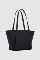 Back product shot of the Oroton Juliette Medium Tote in Black and Premium pebble leather for Women .
