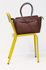 Detail product shot of the Oroton Cleo Smooth Work Tote in Treacle and Premium smooth leather for Women .