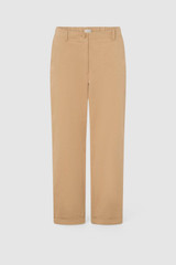 Front product shot of the Oroton Arlo Carpenter Chino in Praline and 100% cotton fabric for Women .
