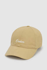 Front product shot of the Oroton Oroton Script Cap in Praline and 100% cotton canvas fabric for Women . IP:1